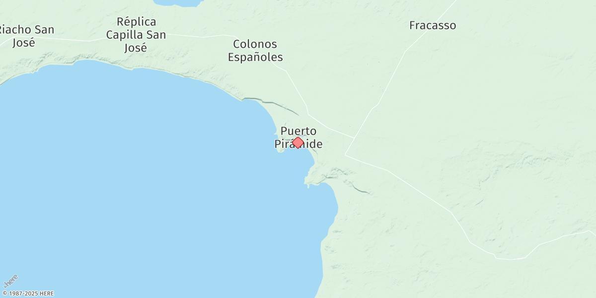 Map of Puerto Piramide