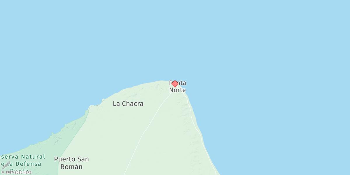 Map of Punta Norte
