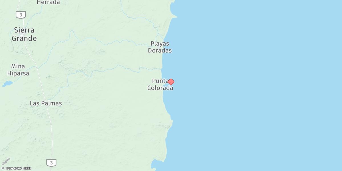 Map of Puerto Punta Colorado