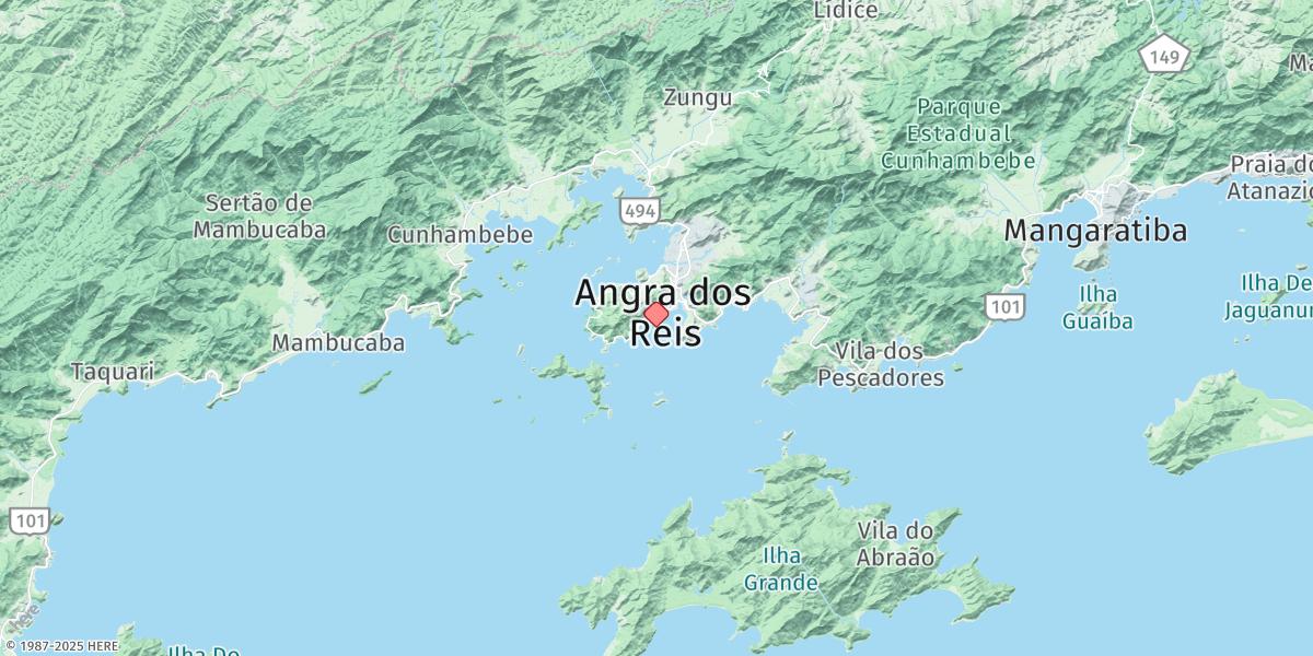 Map of Angra Dos Reis