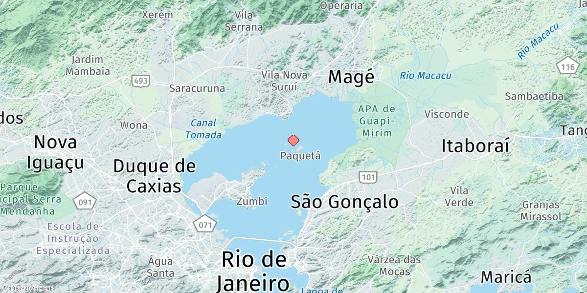 Map of Ilha De Brocoio