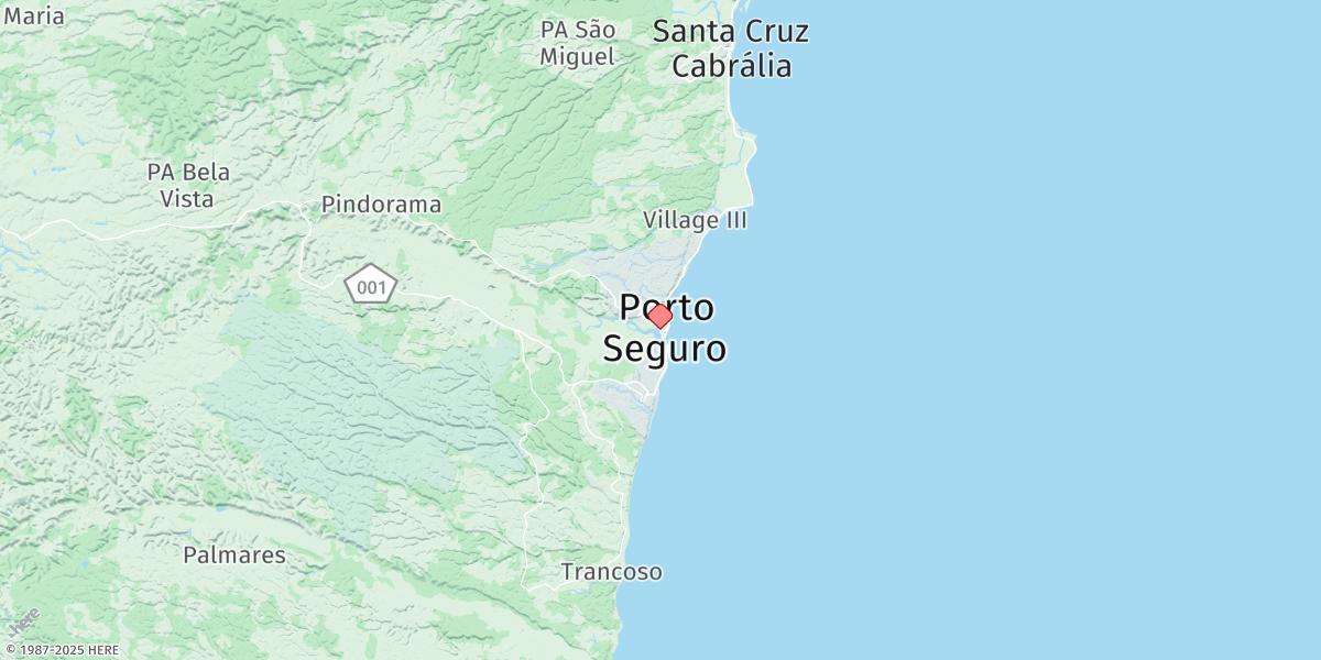 Map of Porto Seguro