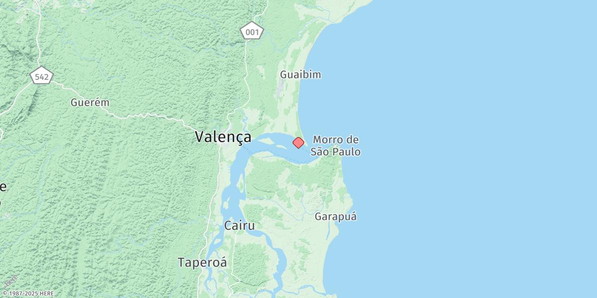 Map of Morro De Sao Paulo