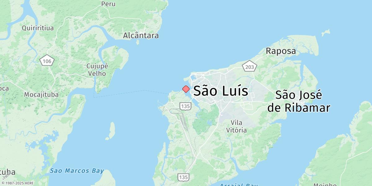 Map of Sao Luis
