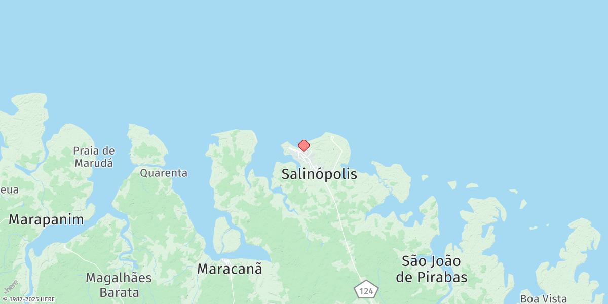Map of Salinopolis