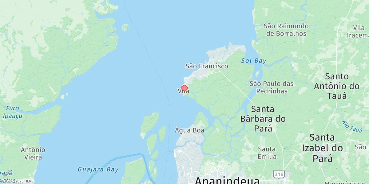 Map of Porto De Mosqueiro