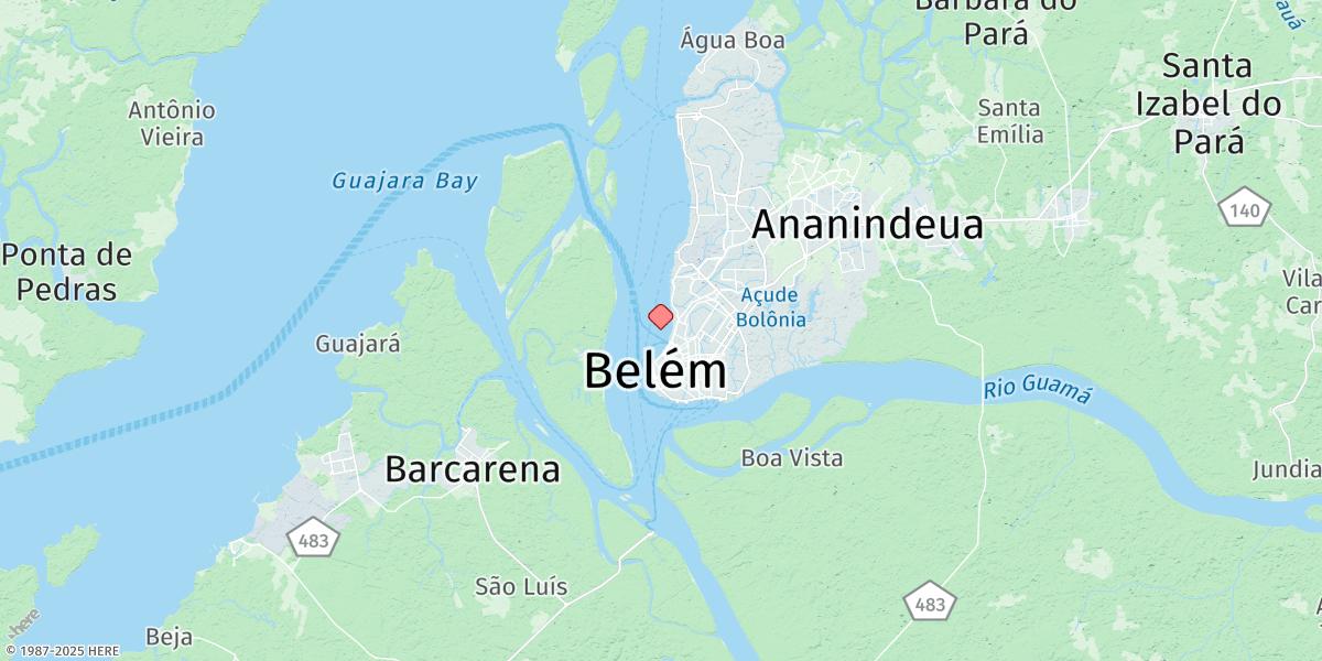 Map of Belem