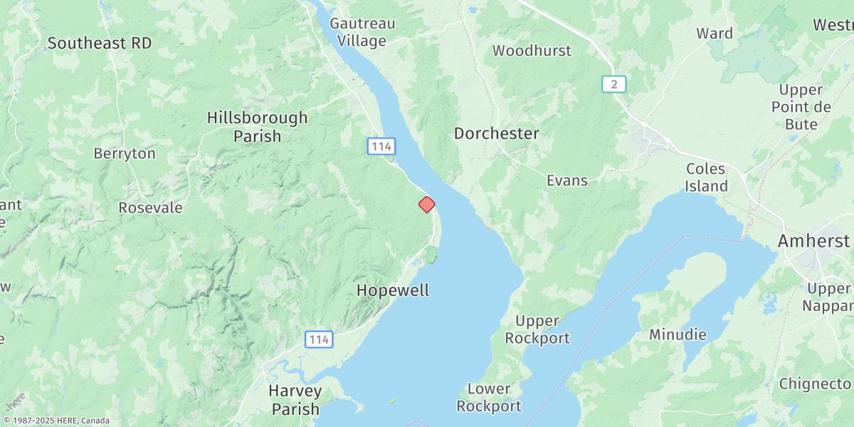 Map of Hopewell Cape