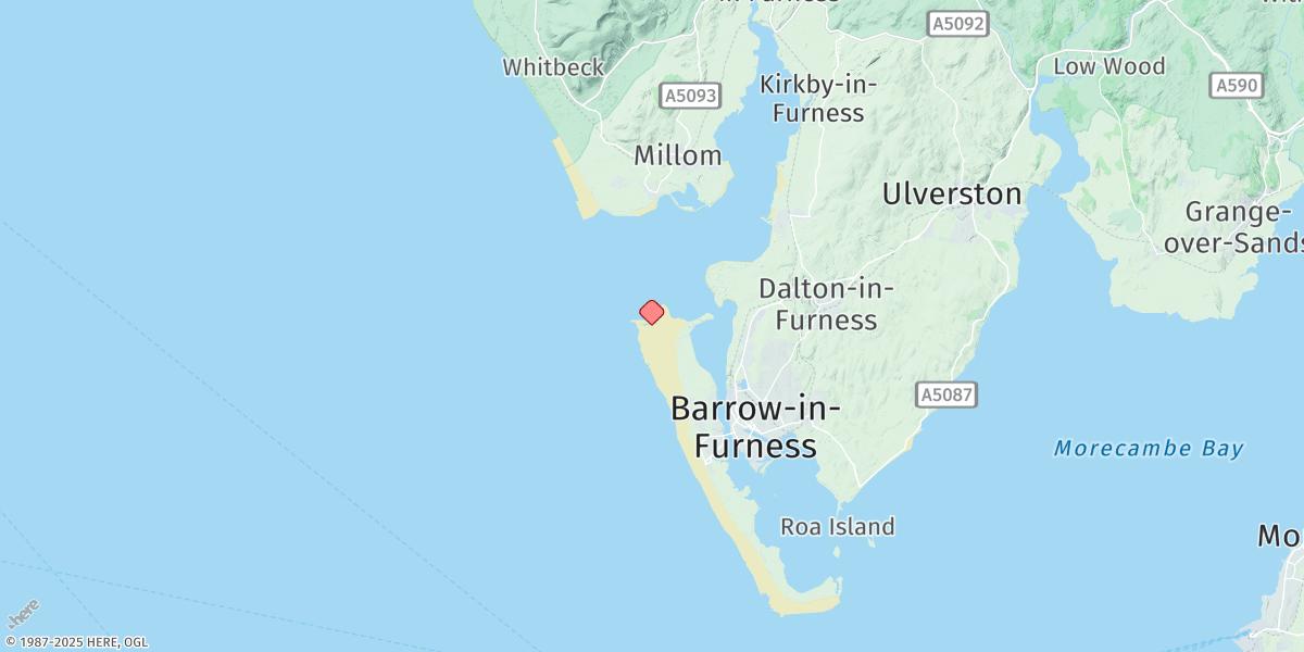 Map of Duddon Bar