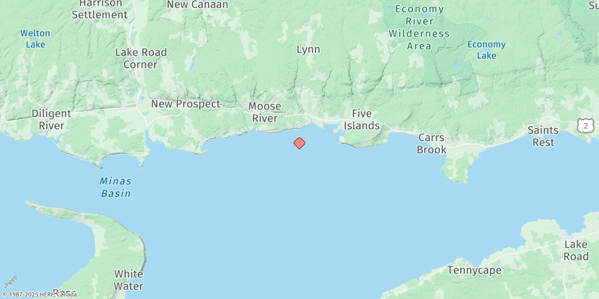 Map of Five Islands
