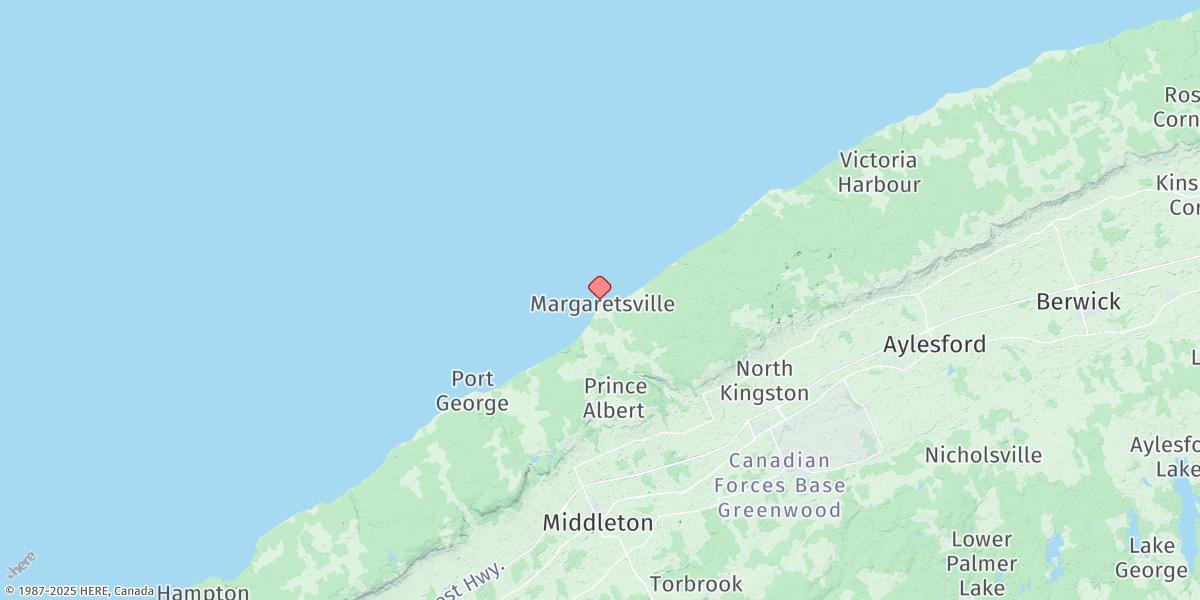 Map of Margaretsville