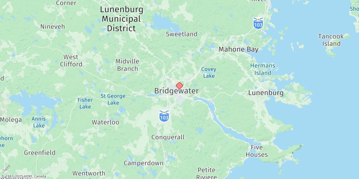 Map of Bridgewater