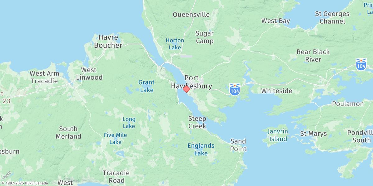 Map of Point Tupper