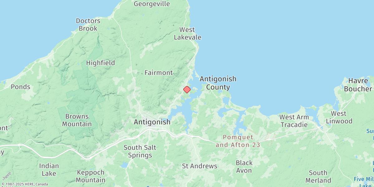 Map of Antigonish