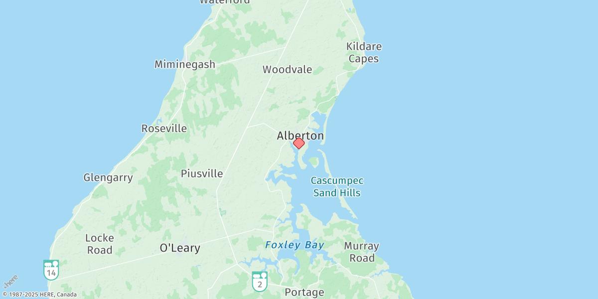Map of Alberton