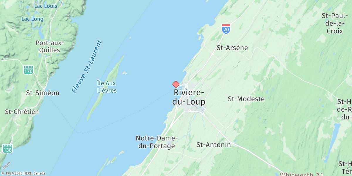 Map of Riviere Du Loup