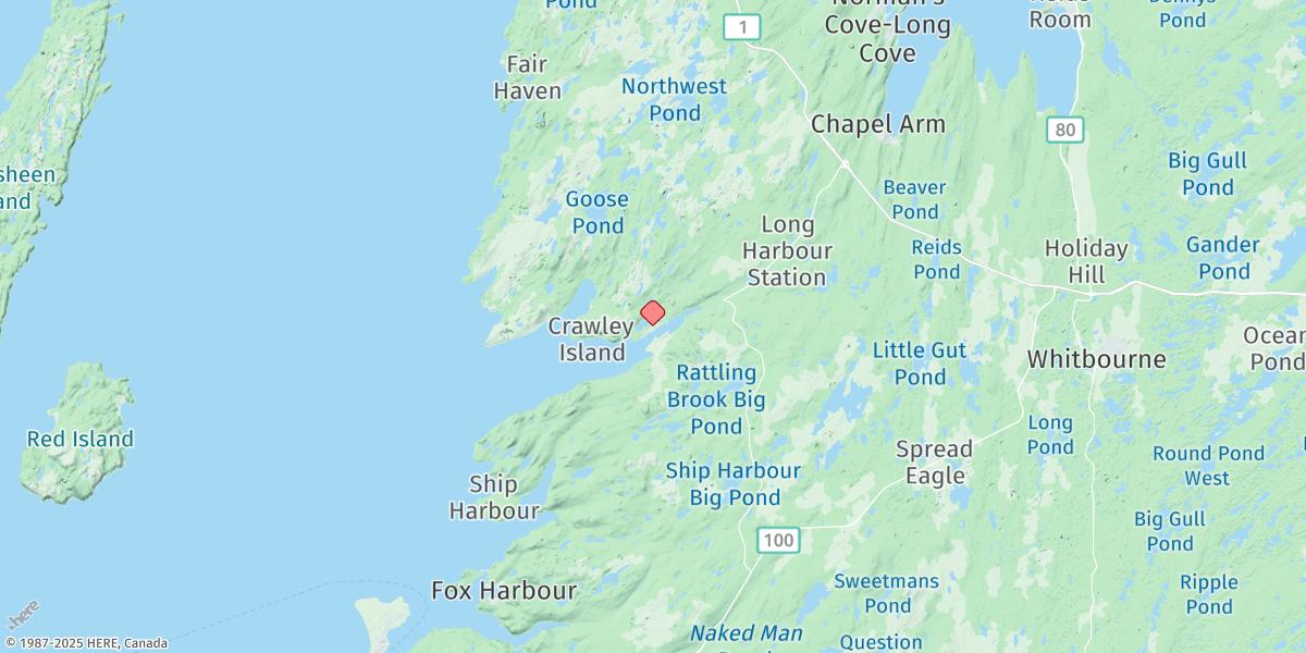 Map of Long Harbour
