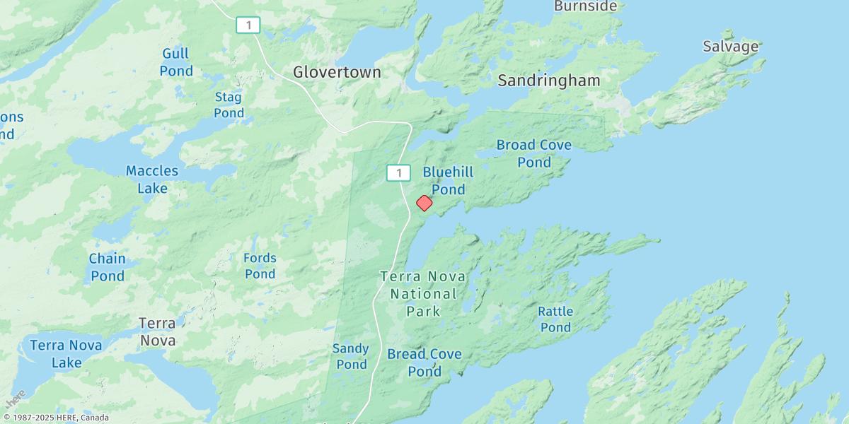 Map of Newman Sound