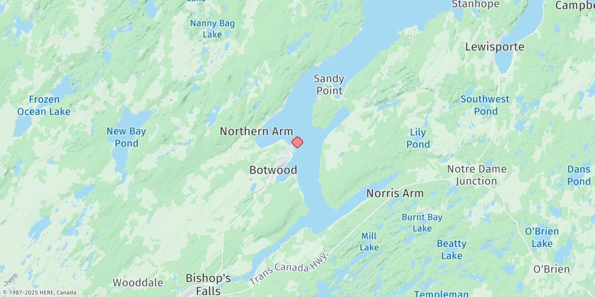 Map of Botwood