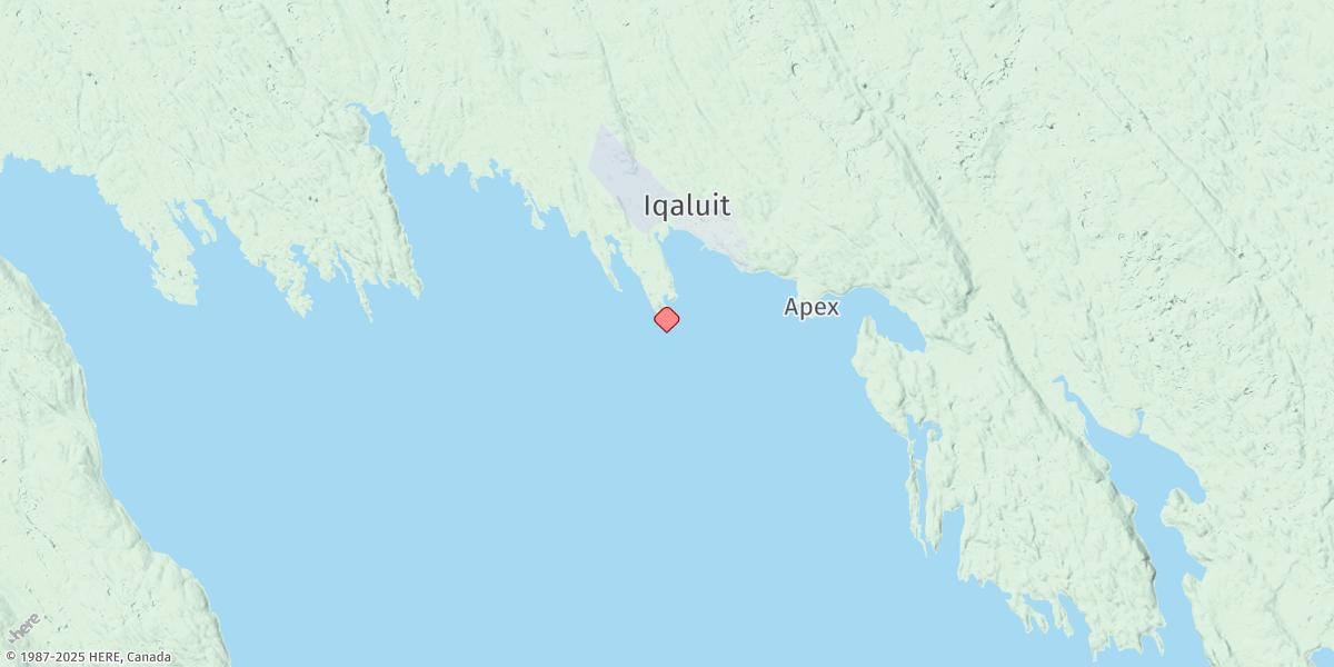 Map of Iqaluit (Frobisher Bay)