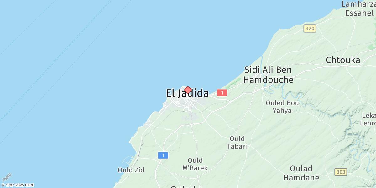 Map of El Jadida