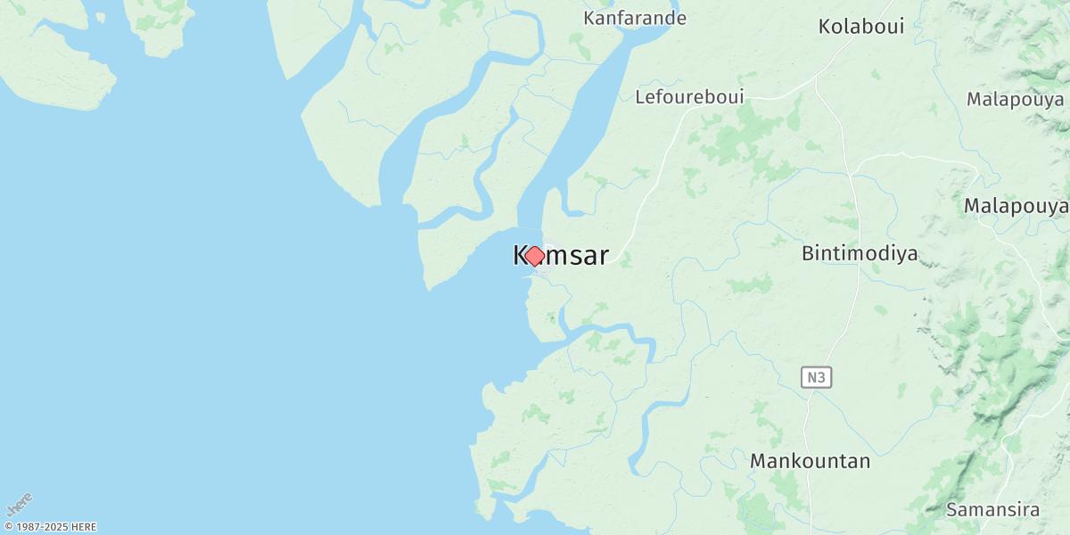 Map of Port Kamsar
