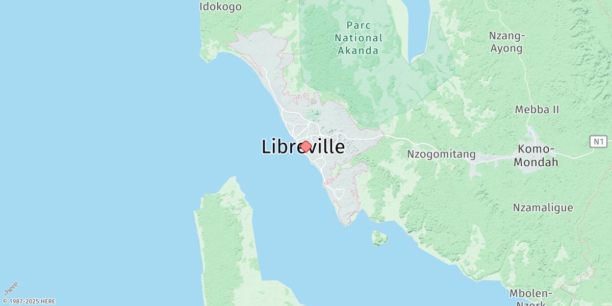 Map of Libreville