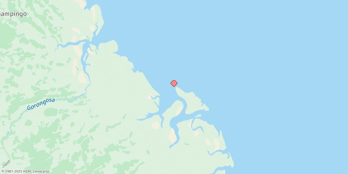 Map of Porto De Chiloane