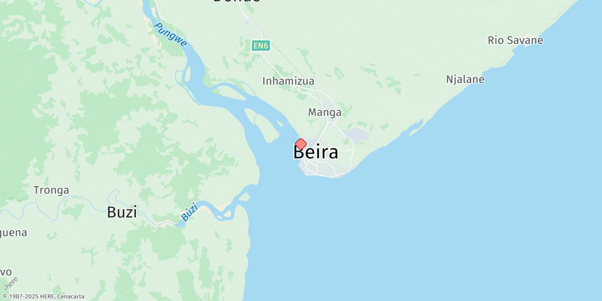 Map of Beira