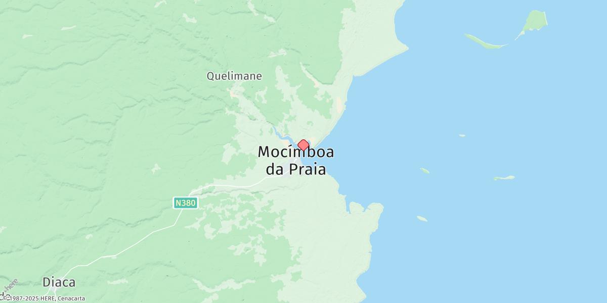 Map of Mocimboa Da Praia