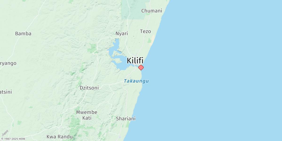 Map of Kilifi