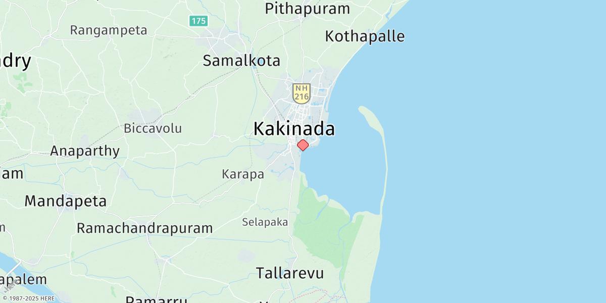 Map of Kakinada