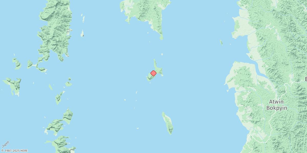 Map of Pawei Kyun