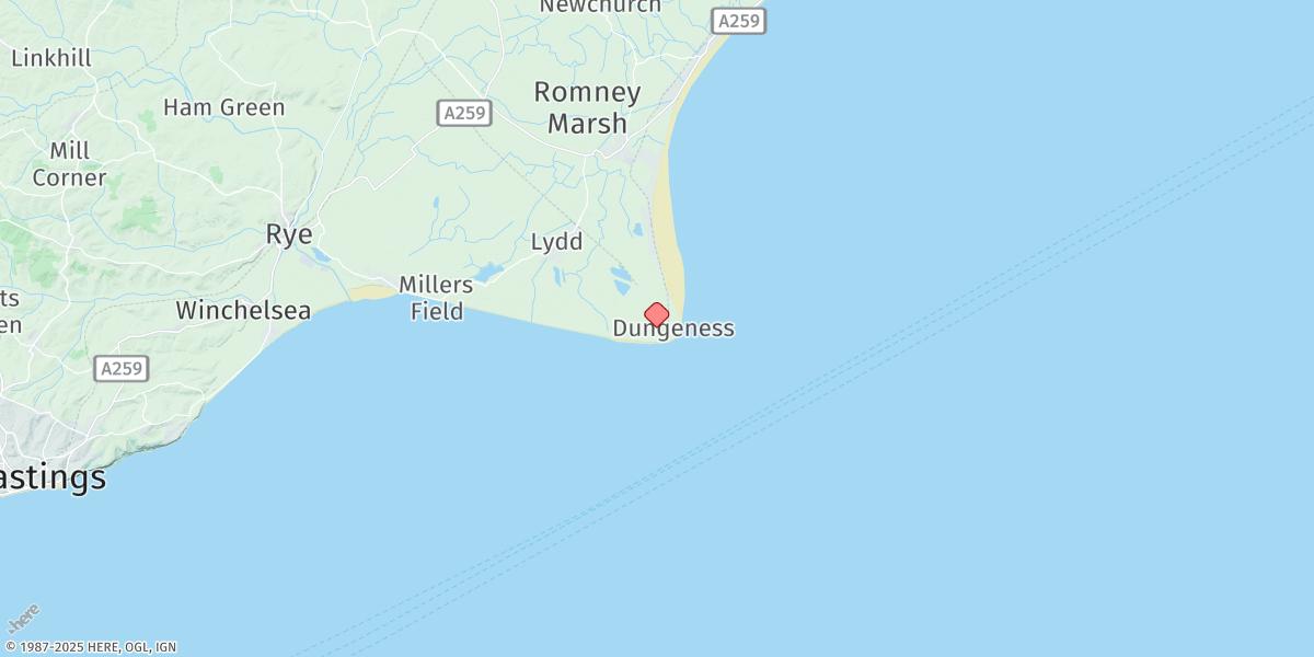 Map of Dungeness