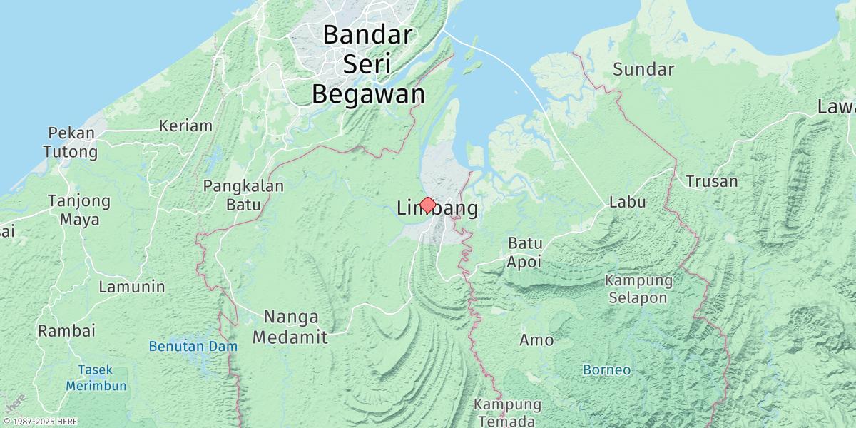 Map of Bandar Limbang