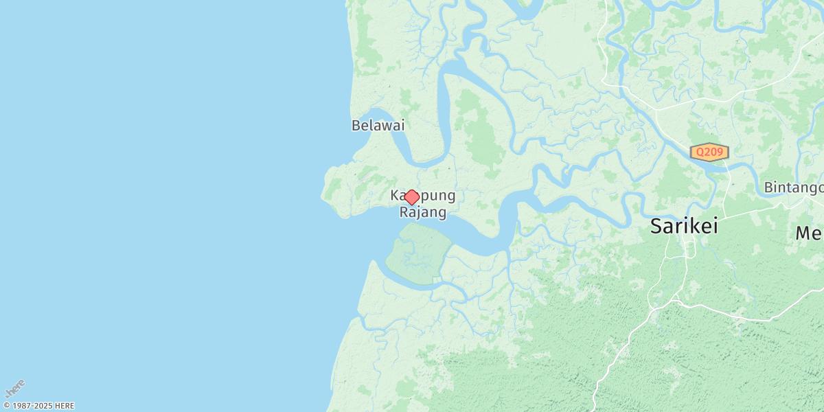 Map of Kuala Rajang