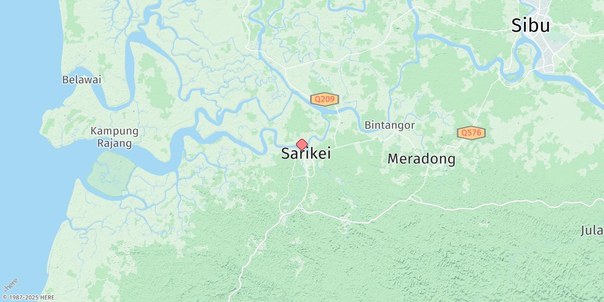 Map of Sarikei