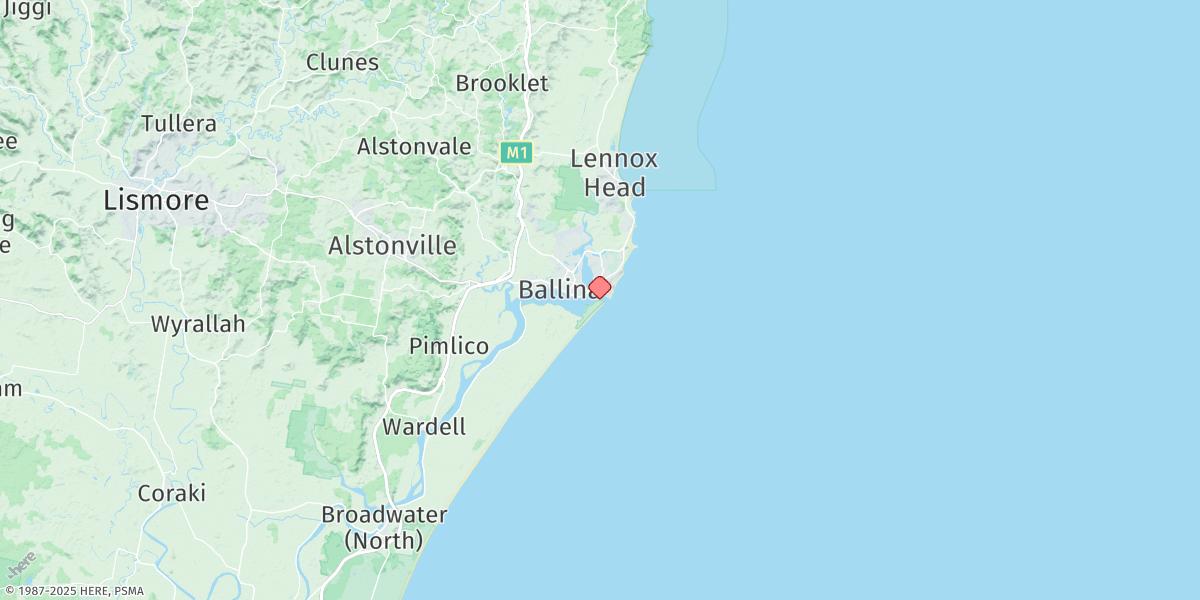 Map of Ballina