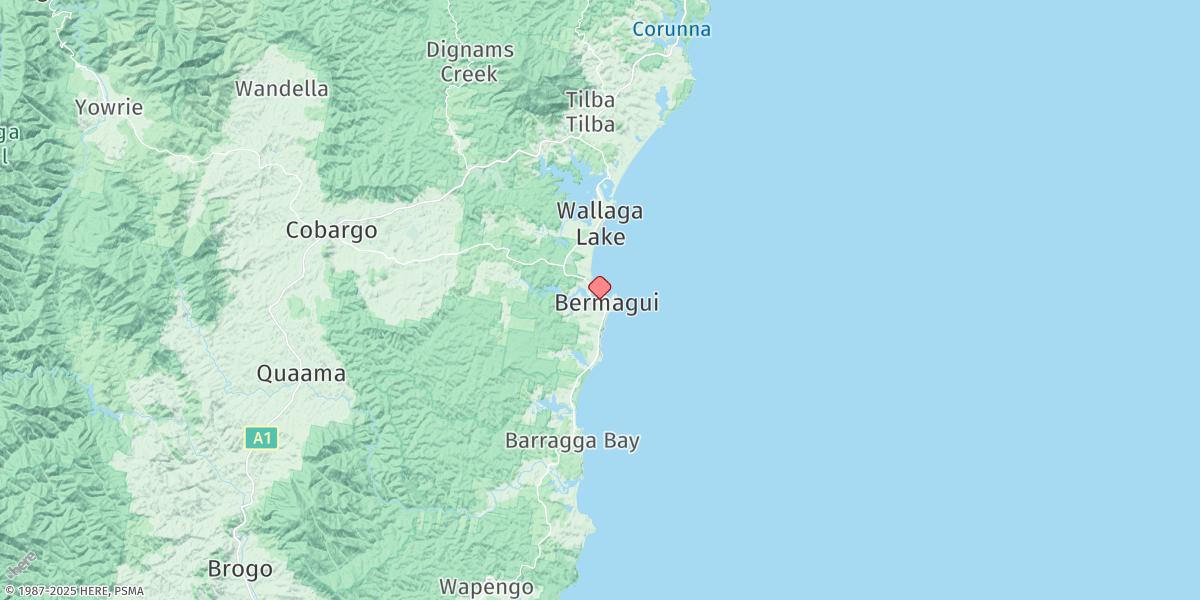 Map of Bermagui
