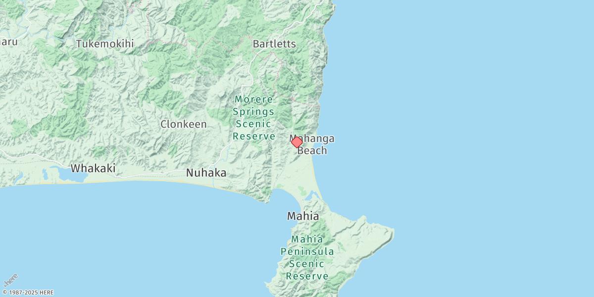 Map of Mahanga