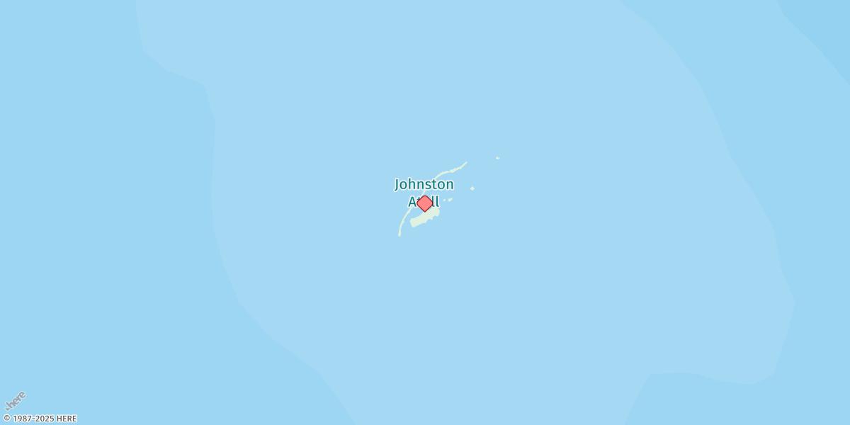 Map of Johnston Atoll