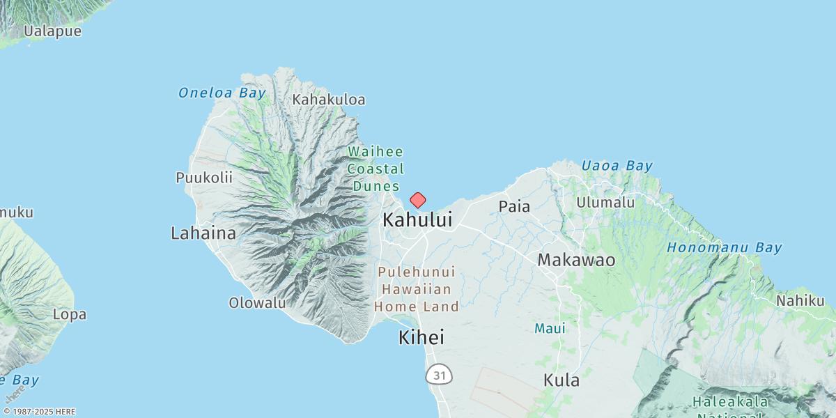 Map of Kahului