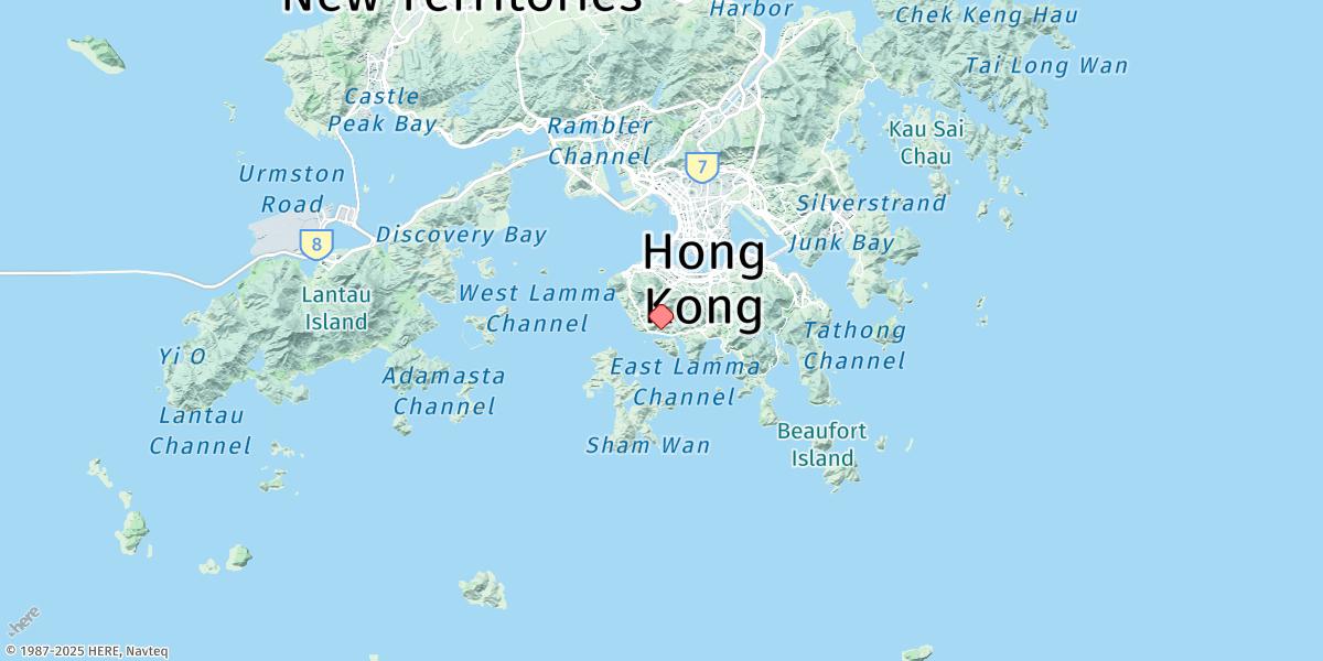 Map of Heung Kong Tsai Wan (Aberdeen)