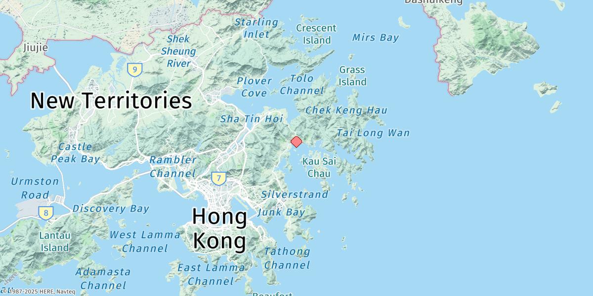 Map of Sai Kung Hoi