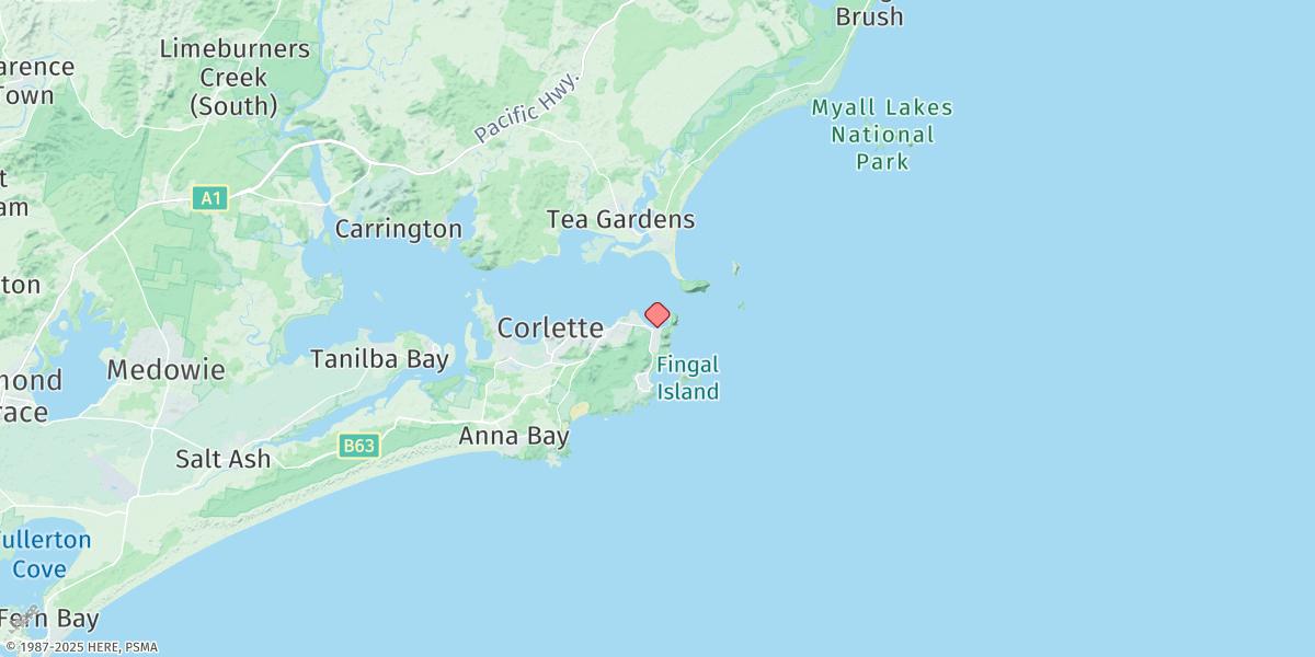 Map of Port Stephens