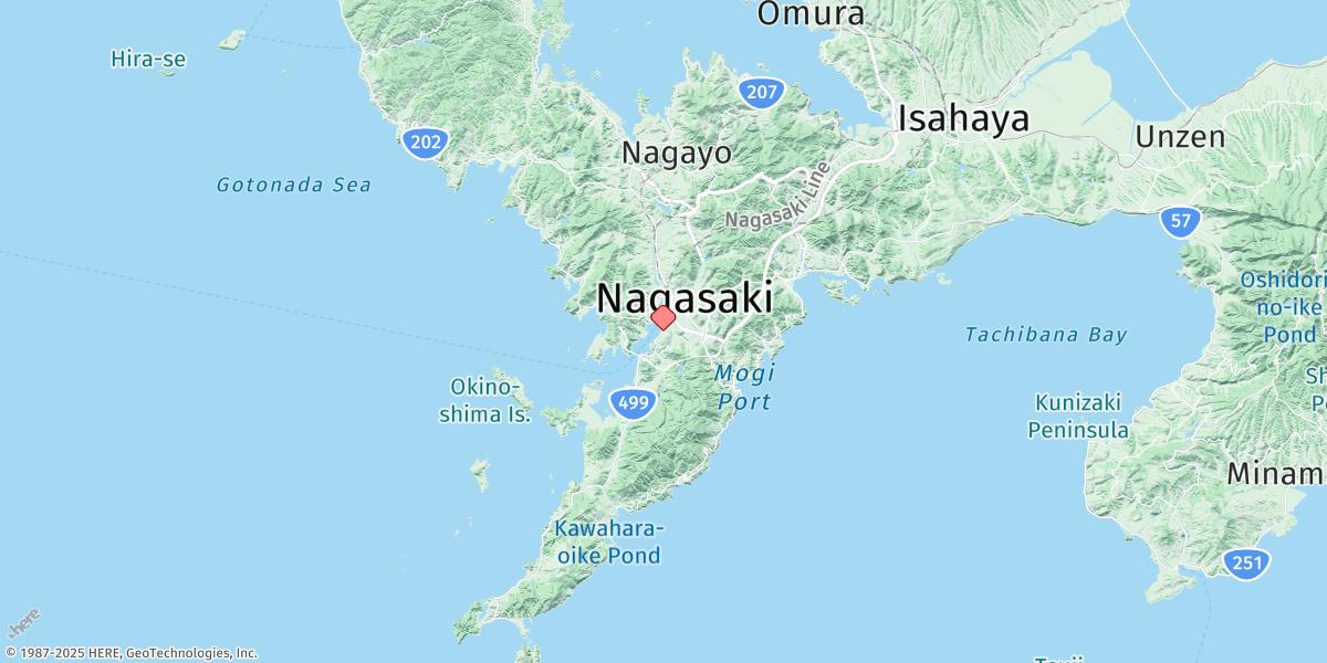 Map of Nagasaki