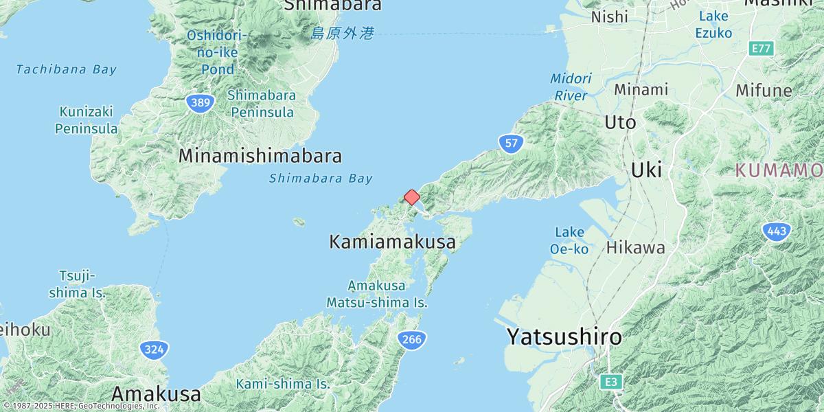 Map of Misumi Ko