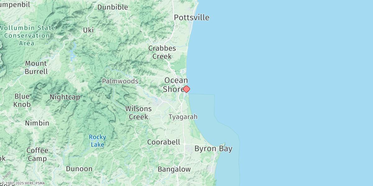 Map of Brunswick Heads