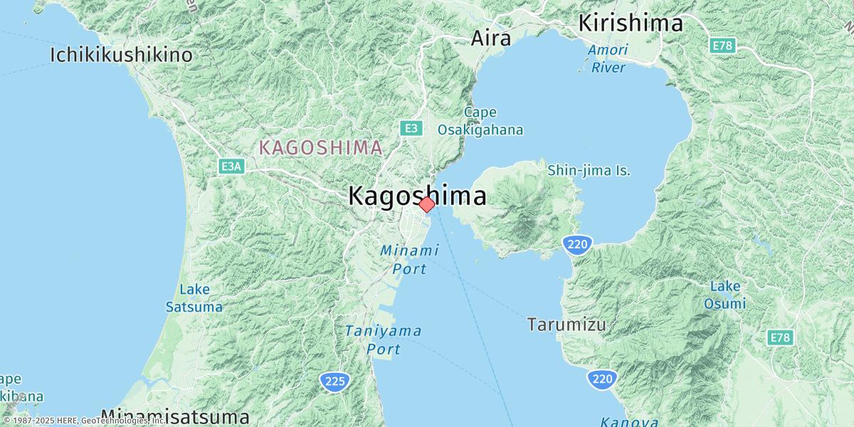 Map of Kagoshima