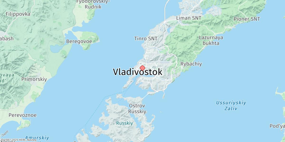 Map of Vladivostok